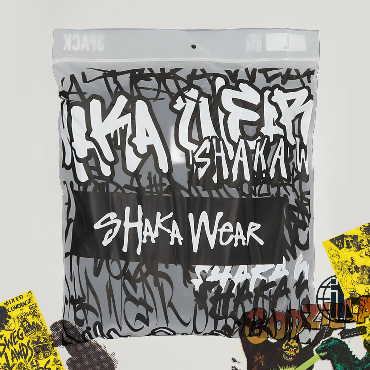 3 Pack Shakawear Men's Heavyweight Boxy Fit